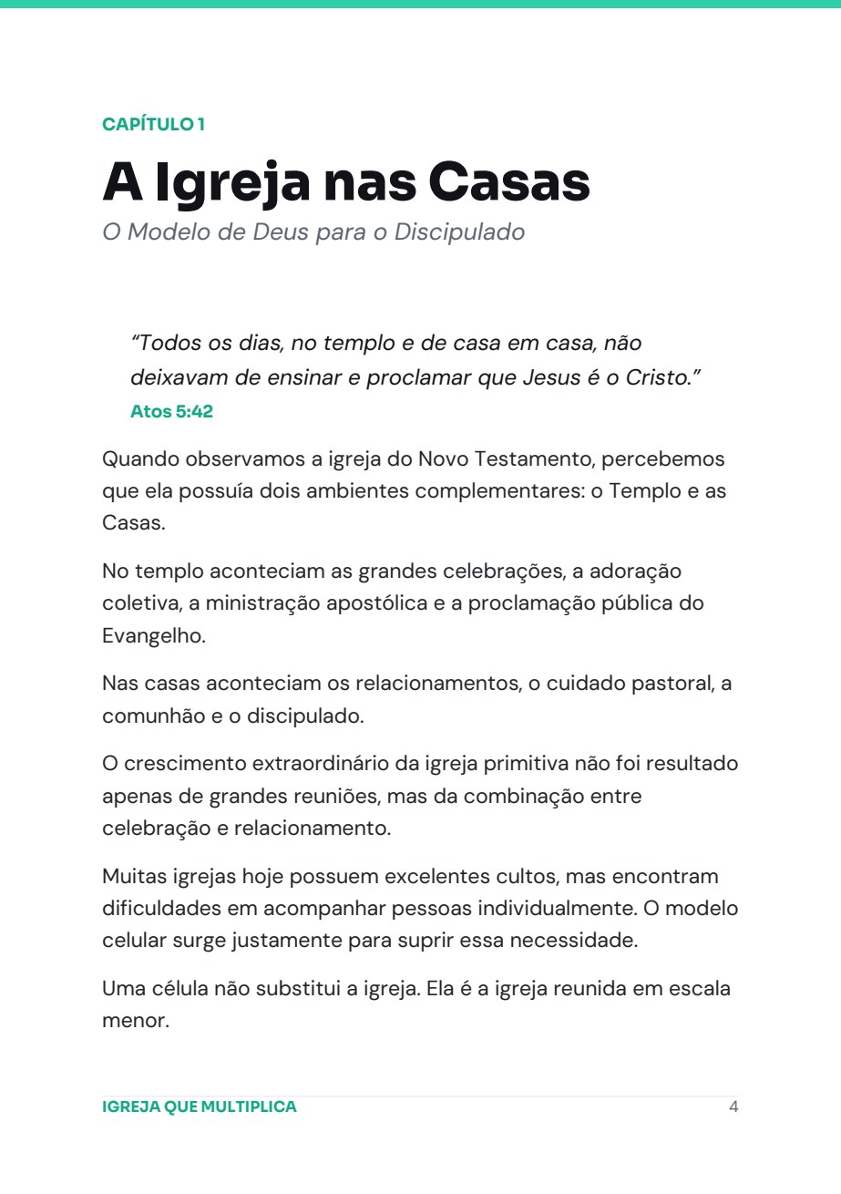 Página 5 da amostra do e-book Igreja que Multiplica